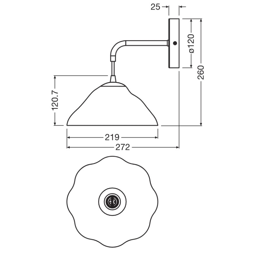 Osram - Wandleuchte LOTUS LEAF 1xE14/5,5W/230V