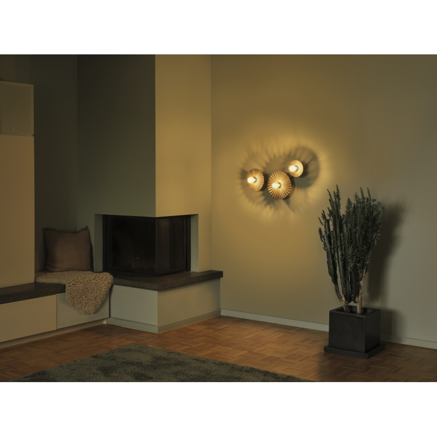 Osram - Wandleuchte PLISSEE 3xE27/15W/230V Anthrazit