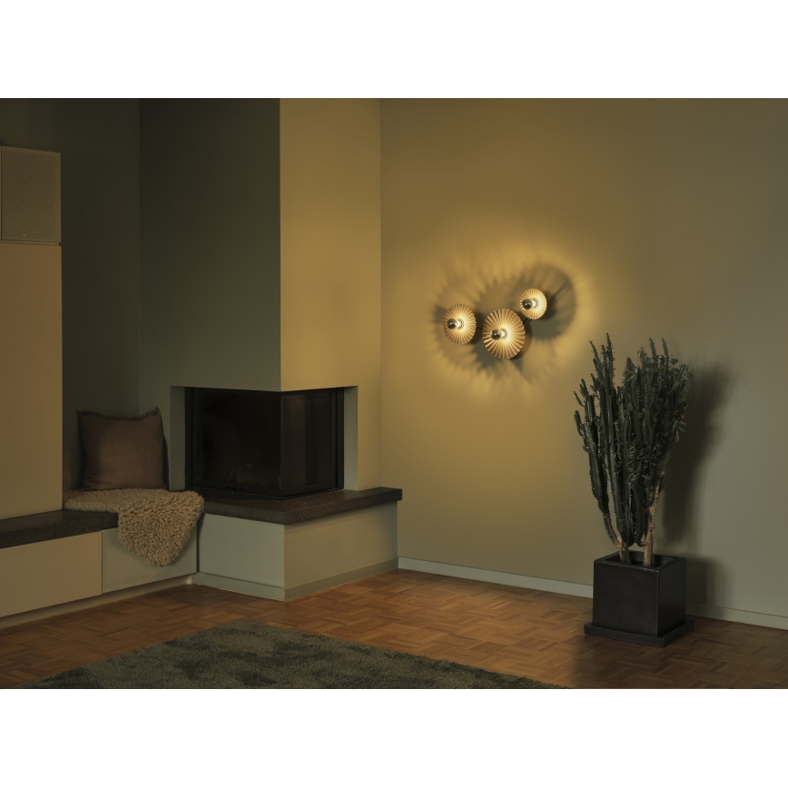 Osram - Wandleuchte PLISSEE 3xE27/15W/230V Anthrazit