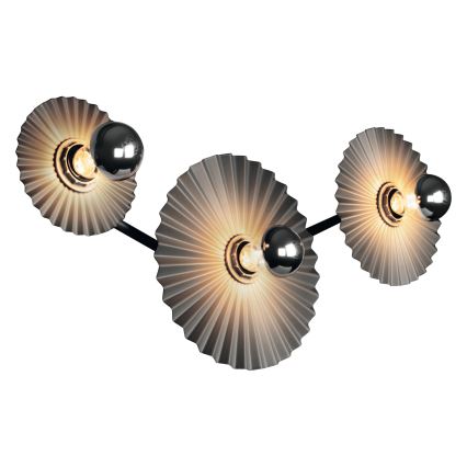 Osram - Wandleuchte PLISSEE 3xE27/15W/230V Anthrazit