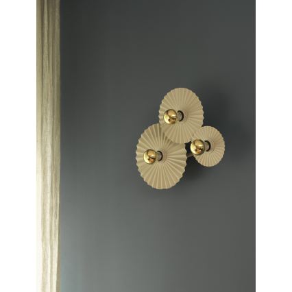 Osram - Wandleuchte PLISSEE 3xE27/15W/230V cremefarben