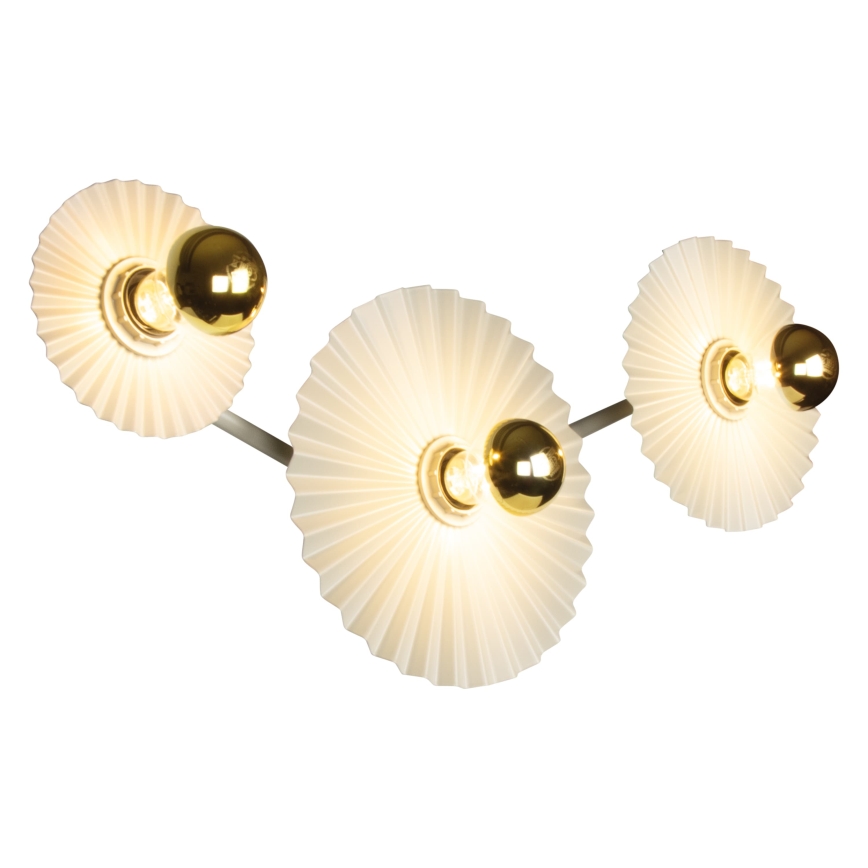 Osram - Wandleuchte PLISSEE 3xE27/15W/230V cremefarben
