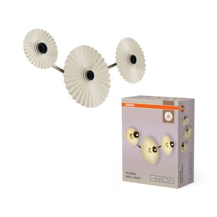 Osram - Wandleuchte PLISSEE 3xE27/15W/230V cremefarben