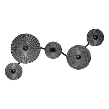 Osram - Wandleuchte PLISSEE 5xE27/15W/230V anthrazit