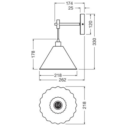 Osram - Wandleuchte PULP 1xE14/5,5W/230V