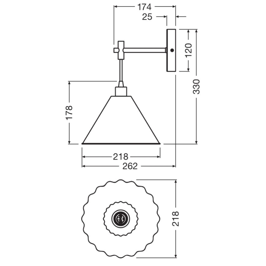 Osram - Wandleuchte PULP 1xE14/5,5W/230V