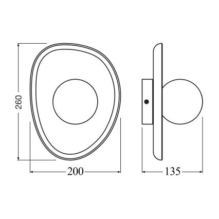 Osram - Wandleuchte WOOD NEST 1xG9/5W/230V Gummibaum