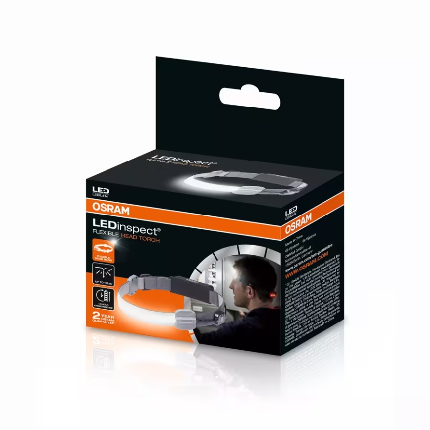 Osram - LED-dimmbare, wiederaufladbare Stirnlampe LEDINSPECT LED/3W/3,7V IP42 1000 mAh