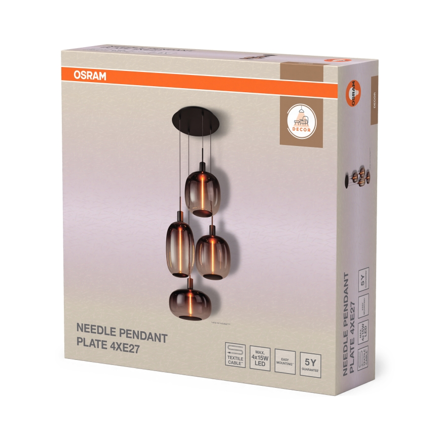 Osram - Zuleitung für NEEDLE PENDANT 4xE27/25W/230V, Anthrazit