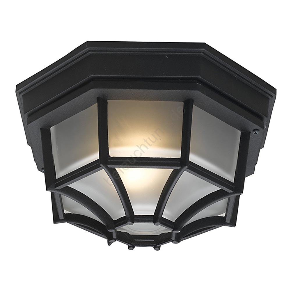 Outdoor- Deckenleuchte LATERNA 7 1xE27/100W schwarz | Beleuchtung.de