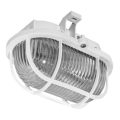 Outdoor-Deckenleuchte OVAL 1xE27/60W/230V IP44 weiß