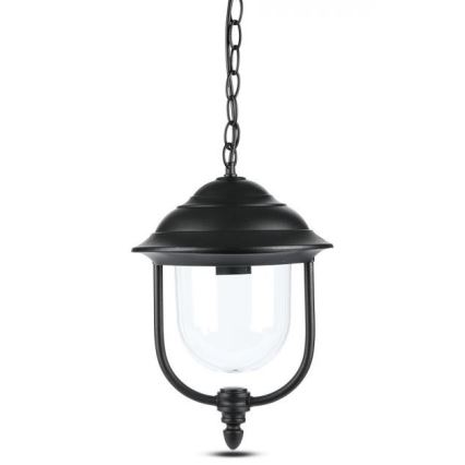 Outdoor-Hängeleuchte an Kette 1xE27/60W/230V IP44 schwarz