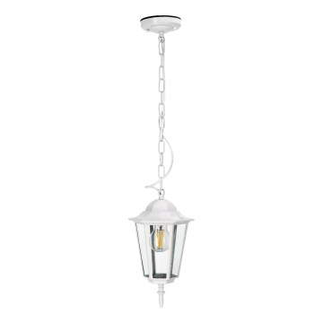 Outdoor-Hängeleuchte an Kette 1xE27/60W/230V IP44 weiß