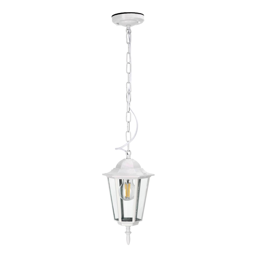 Outdoor-Hängeleuchte an Kette 1xE27/60W/230V IP44 weiß
