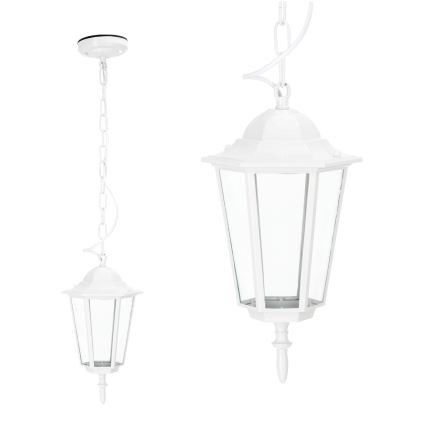 Outdoor-Hängeleuchte an Kette 1xE27/60W/230V IP44 weiß