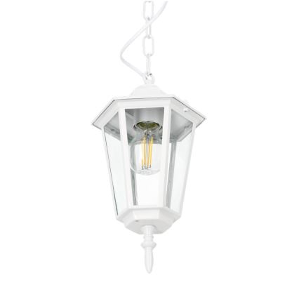 Outdoor-Hängeleuchte an Kette 1xE27/60W/230V IP44 weiß