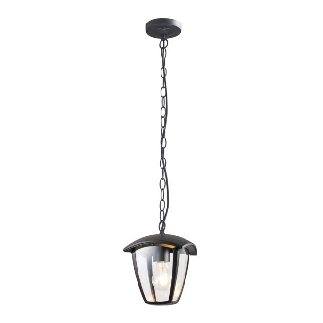 Outdoor-Hängeleuchte an Kette SURVA 1xE27/60W/230V IP44 schwarz