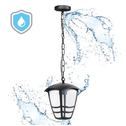 Outdoor-Hängeleuchte an Kette TEVIO 1xE27/60W/230V IP54 schwarz