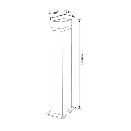 Outdoor-Lampe  GILBERT 1xGU10/10W/230V IP44 80 cm