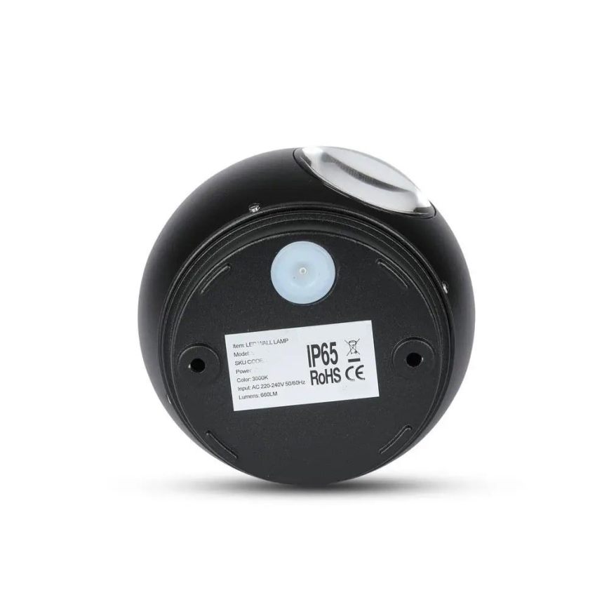 Outdoor-LED-Wandleuchte LED/6W/230V 3000K IP65 schwarz