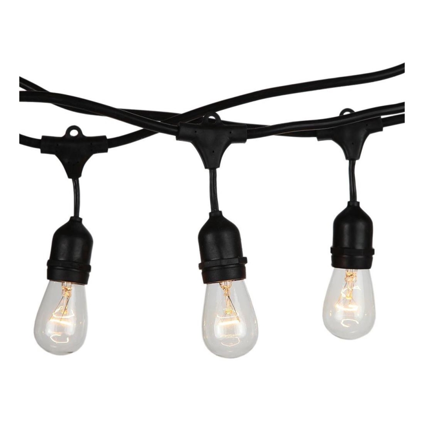 Outdoor-Lichterkette STRING 15m 15xE27/25W/230V IP54
