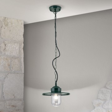 Outdoor-Pendelleuchte EDWARD 1xE27/60W/230V IP44 grün