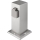 Outdoor-Steckdosensäule 2Z 230V IP44 mattes Chrom eckig