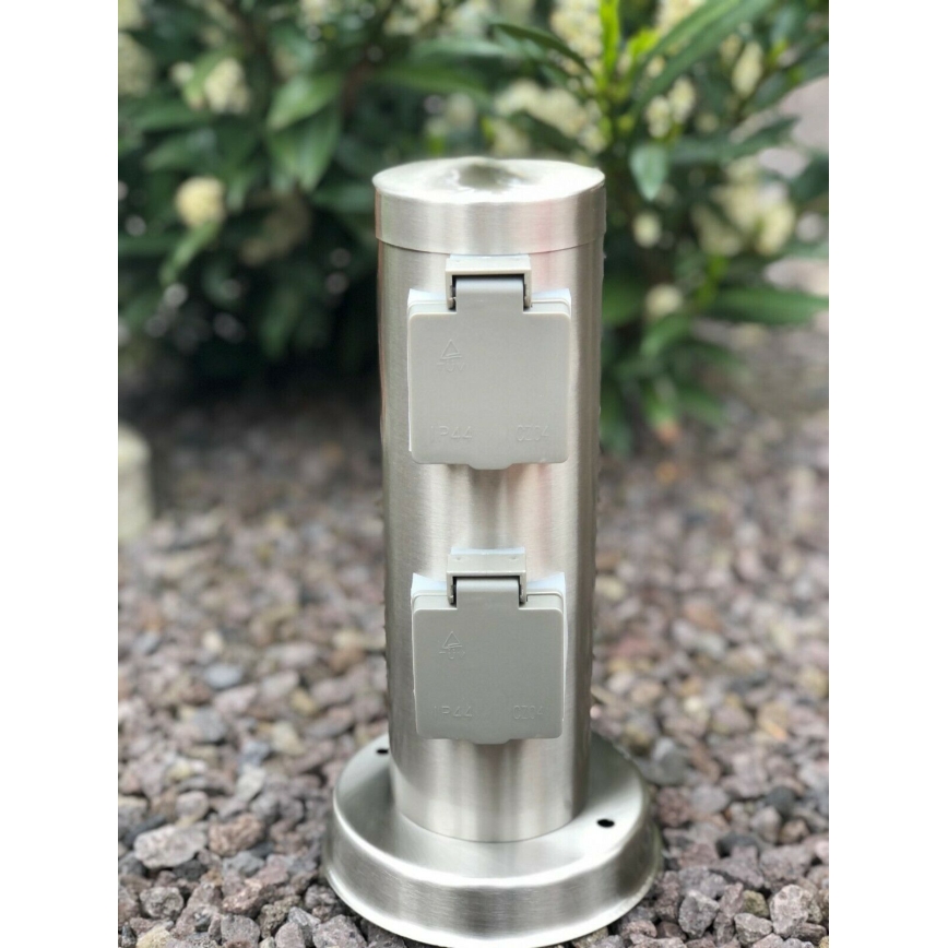Outdoor-Steckdosensäule SYDNEY 4Z SCHUKO 230V IP44