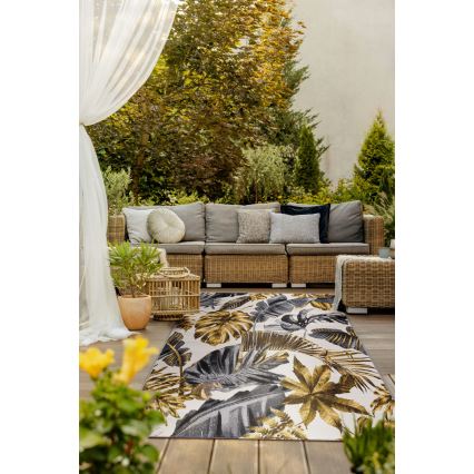 Outdoor-Teppich CAPPUCCINO 120x180 cm gold/grau/weiß