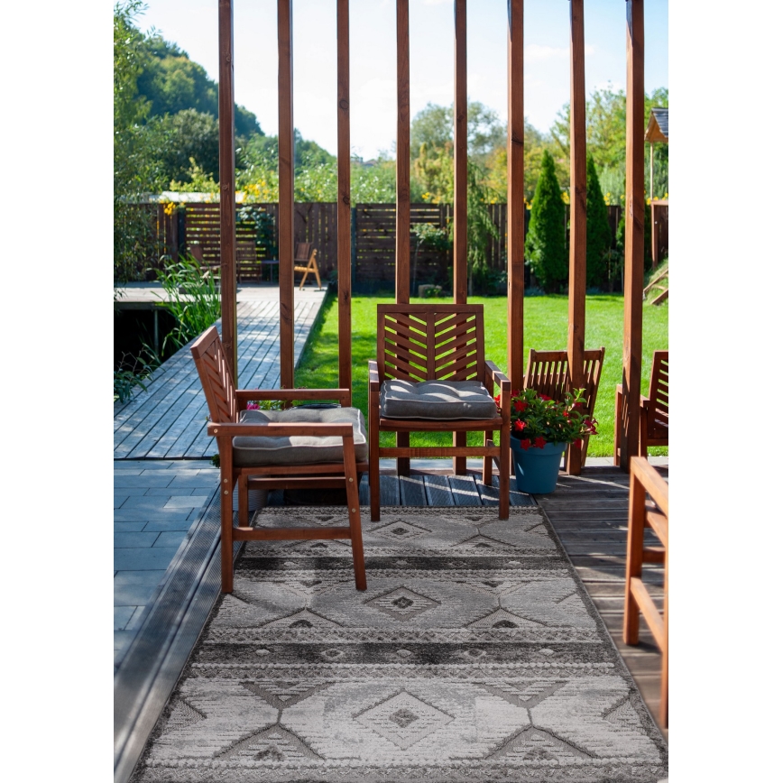Outdoor-Teppich CHIARA 160x230 cm grau