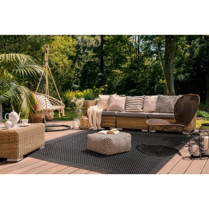 Outdoor-Teppich EXPRESS NEW OUTDOOR 120x160 cm Anthrazit/Braun