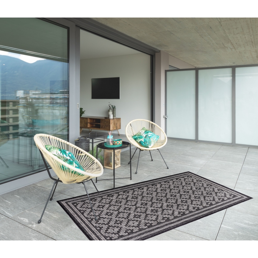 Outdoor-Teppich EXPRESS NEW OUTDOOR 120x160 cm anthrazit/grau