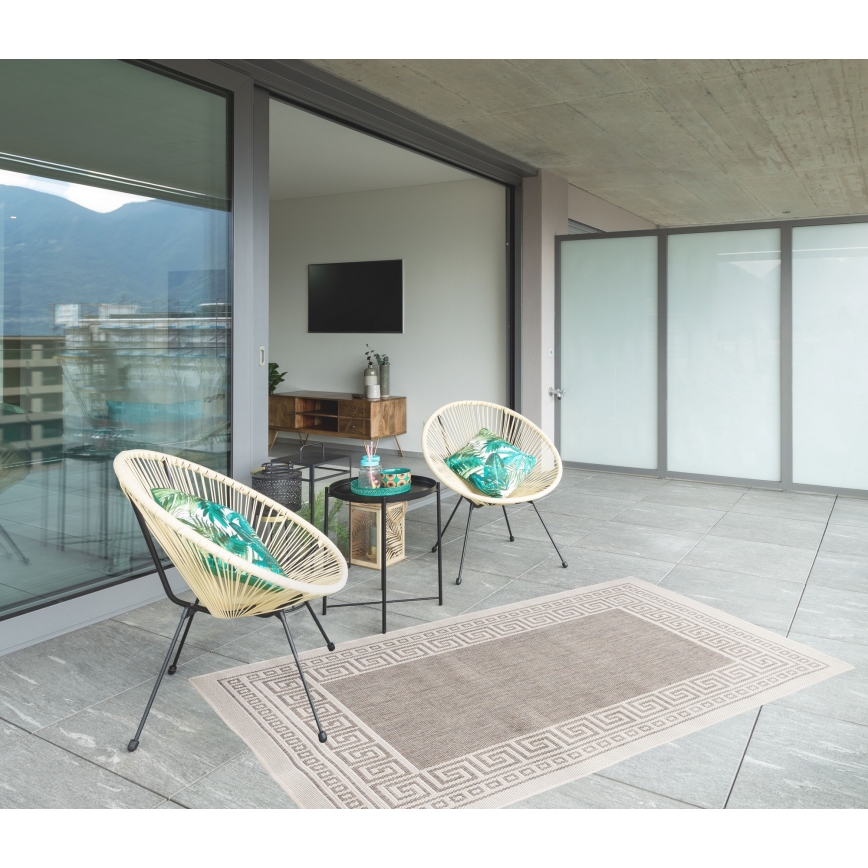Outdoor-Teppich EXPRESS NEW OUTDOOR 120x160 cm grau/beige