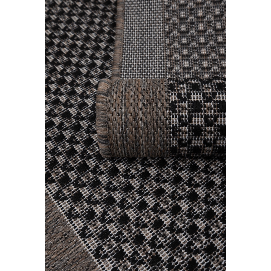 Outdoor-Teppich EXPRESS NEW OUTDOOR 80x150 cm anthrazit/braun