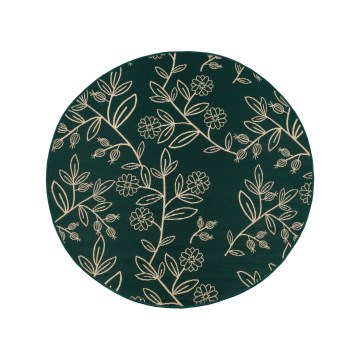 Outdoor-Teppich JUNGLE 135 cm grün/Blattmuster