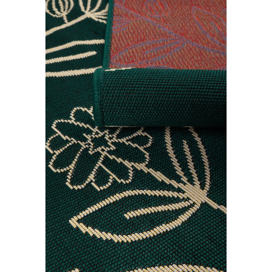 Outdoor-Teppich JUNGLE 160x220 cm Grün/Blattmuster