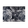 Outdoor-Teppich JUNGLE 160x220 cm schwarz/weiß, Blattmuster