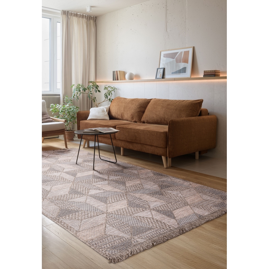 Outdoor-Teppich ORIA 160 x 220 cm, grau/beige