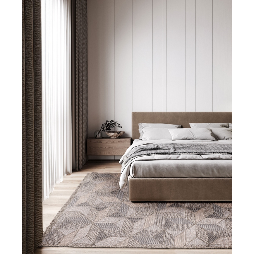 Outdoor-Teppich ORIA 160x220 cm grau/beige