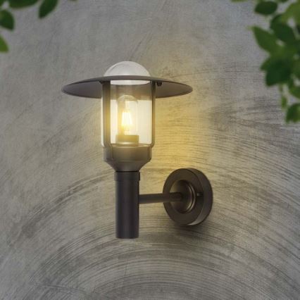 Outdoor-Wandlampe 1xE27/60W/230V IP44 schwarz
