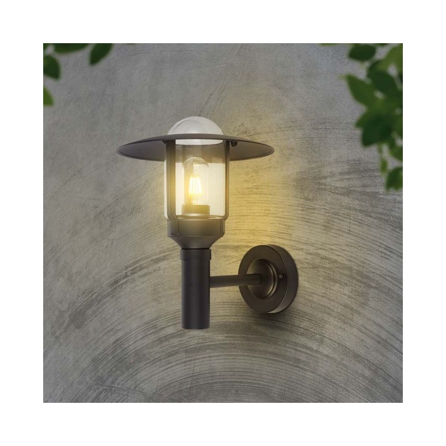 Outdoor-Wandlampe 1xE27/60W/230V IP44 schwarz