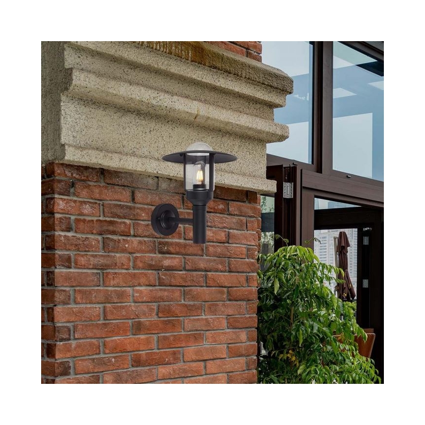 Outdoor-Wandlampe 1xE27/60W/230V IP44 schwarz
