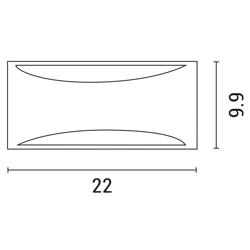 Outdoor-Wandleuchte 1xE27/10W/230V IP54 grau