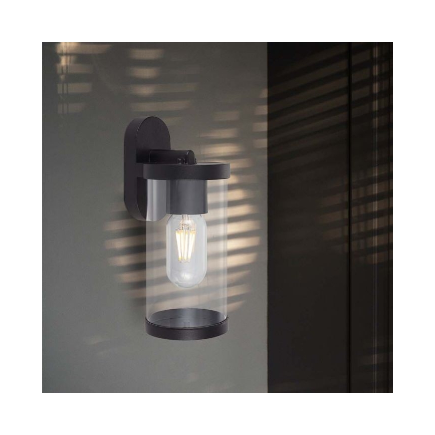 Outdoor-Wandleuchte 1xE27/60W/230V IP44 schwarz