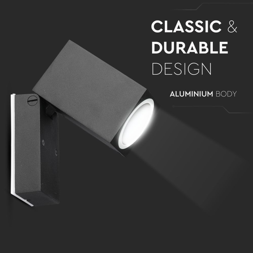 Outdoor-Wandleuchte 1xGU10/35W/230V IP44 schwarz