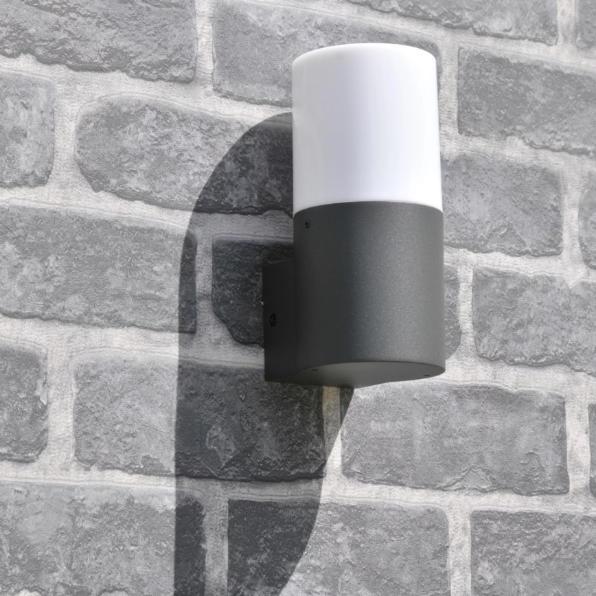 Outdoor-Wandleuchte DALLAS 1xE27/12W/230V IP44 Graphit