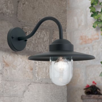 Outdoor-Wandleuchte EDWARD 1xE27/60W/230V IP44 schwarz