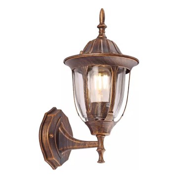 Outdoor-Wandleuchte MANOEL 1xE27/15W/230V IP44 bronzen