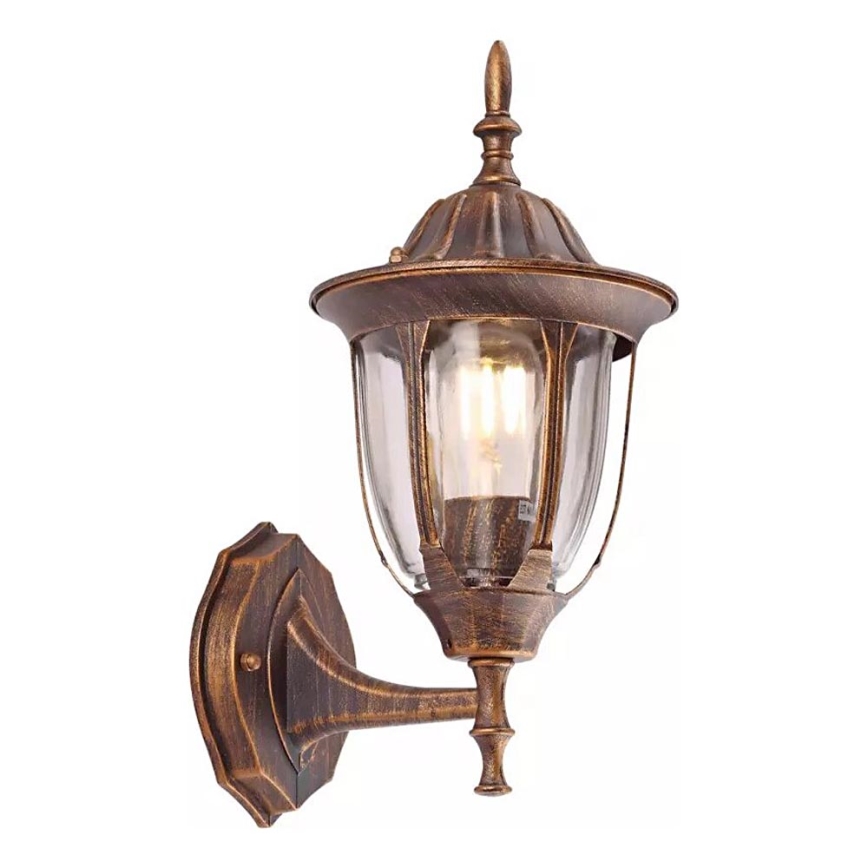 Outdoor-Wandleuchte MANOEL 1xE27/15W/230V IP44 bronzen