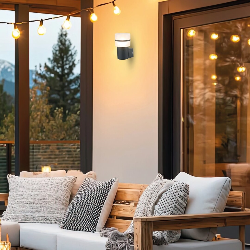 Outdoor-Wandleuchte MIA 1xE27/60W/230V IP44 schwarz